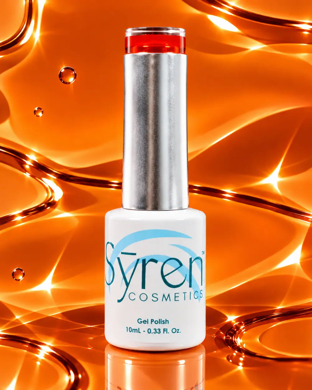 syren cosmetics orange jelly gel polish 