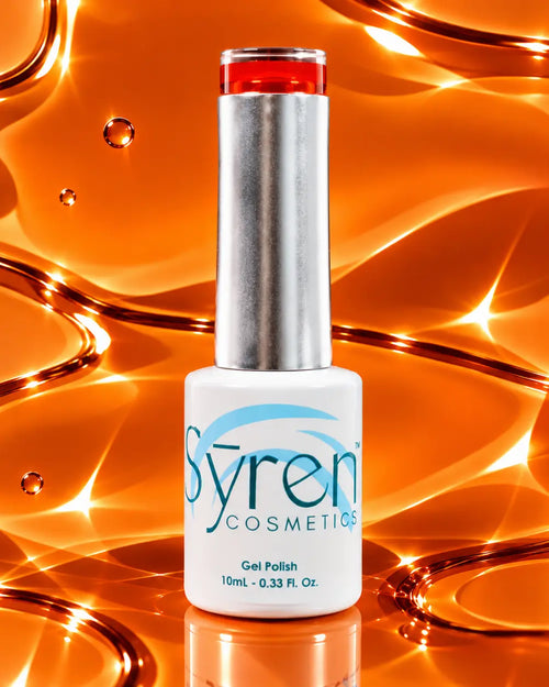 syren cosmetics orange jelly gel polish 