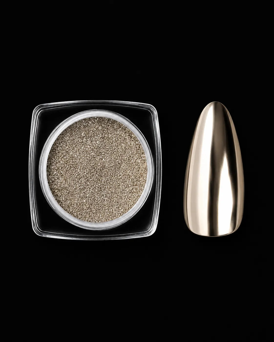 syren cosmetics silver gilden chrome powder