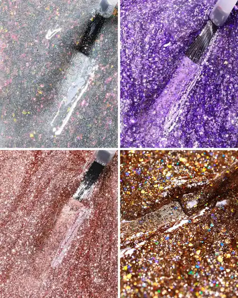 syren cosmetics glitter bundle gel polish 