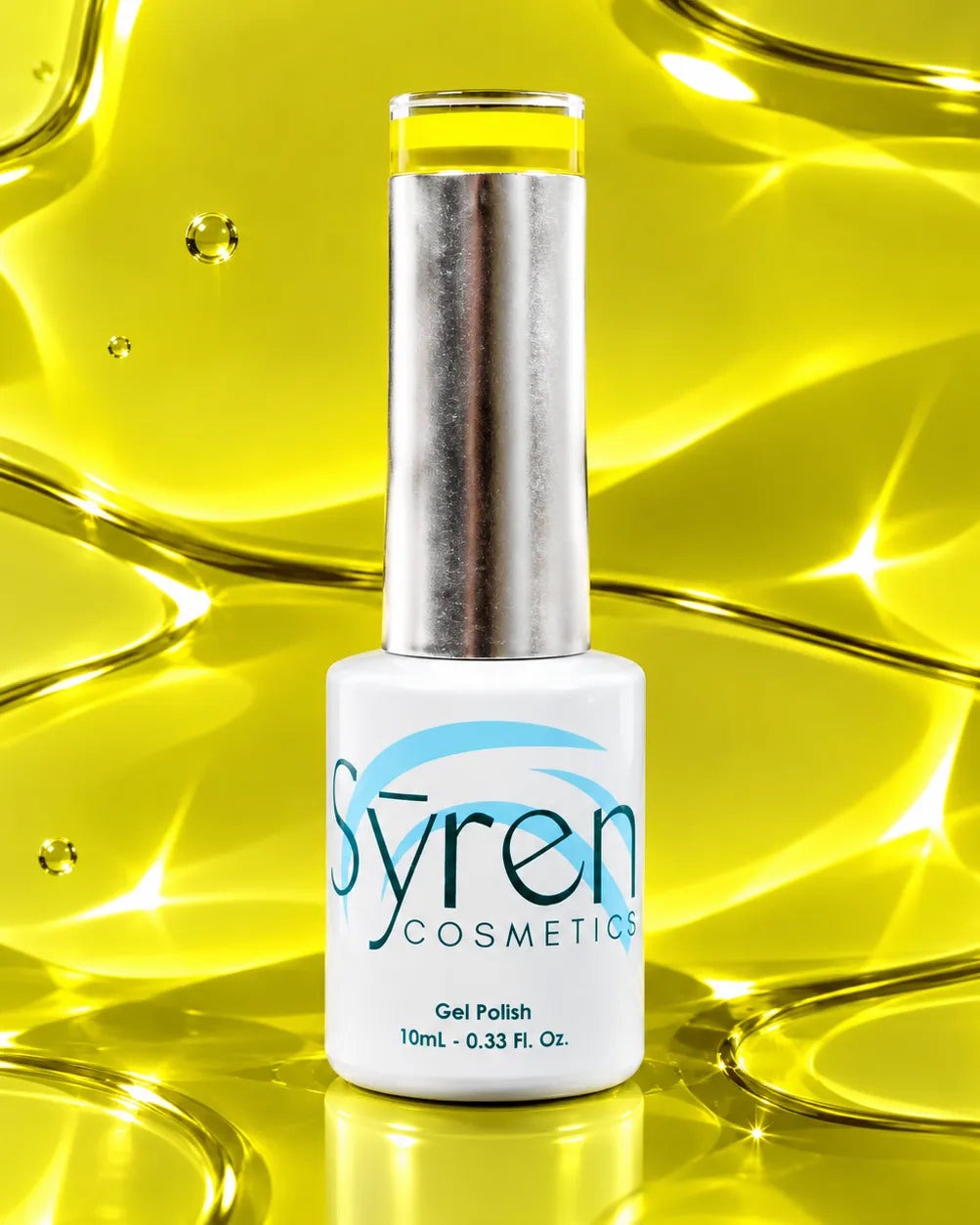 syren cosmetics yellow jelly polish