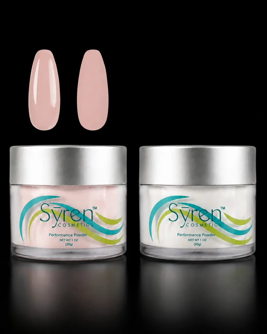 syren cosmetics acrylic bundle pink powder