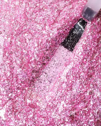 Paradise Punch Glitter Polish swatch