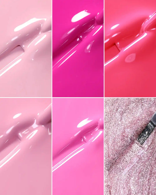 syren cosmetics pink bundle gel polish 