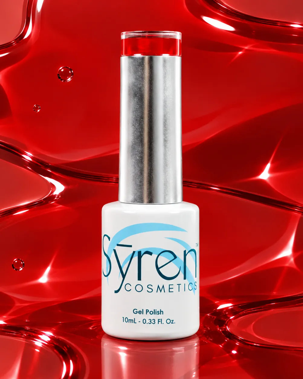 syren cosmetics red jelly polish 