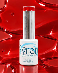 syren cosmetics red jelly polish 