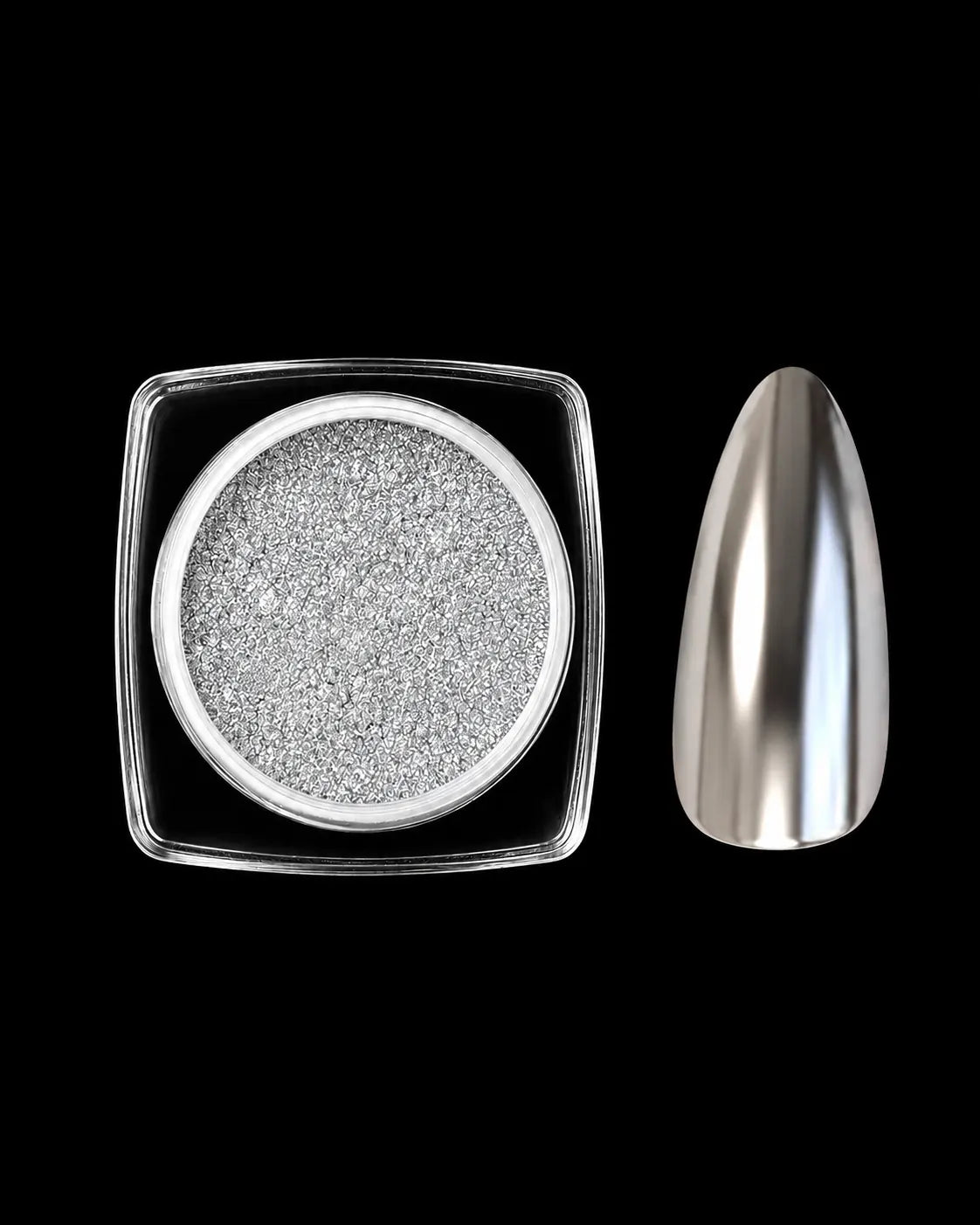 syren cosmetics silver chrome powder