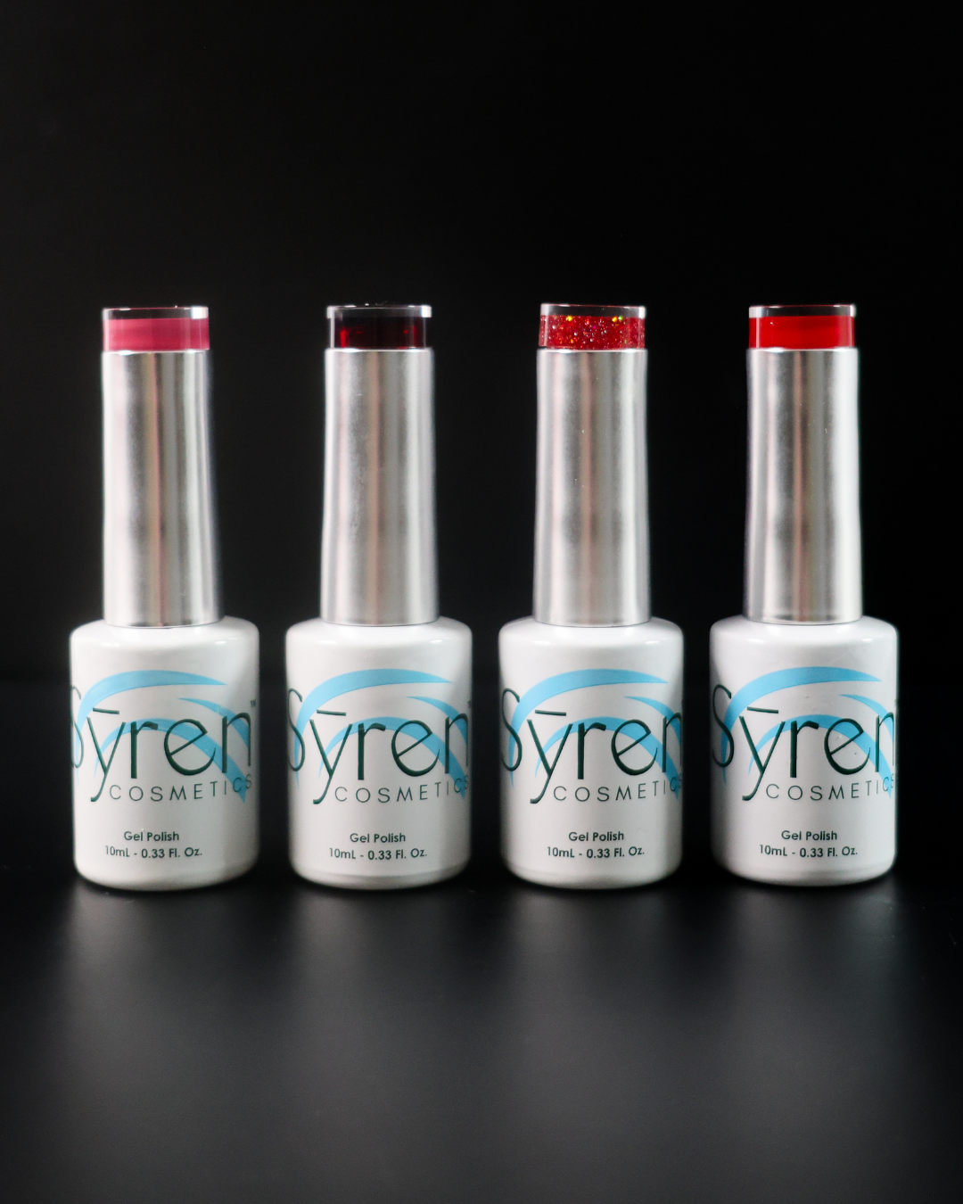 Syren cosmetics red bundle gel polish