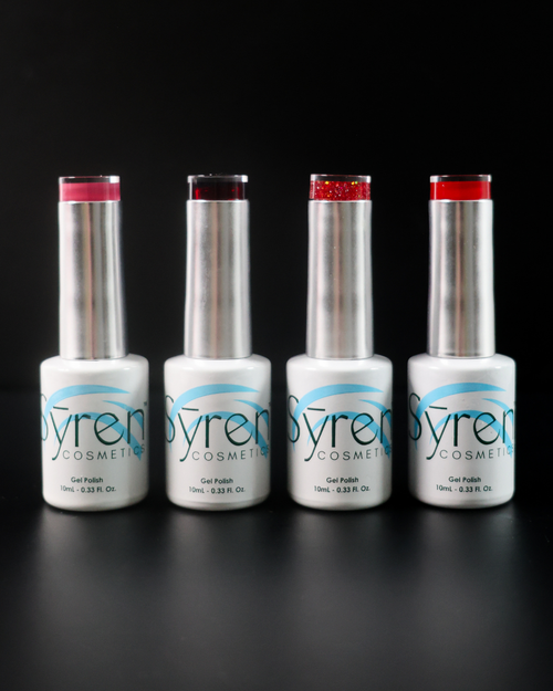 Syren cosmetics red bundle gel polish