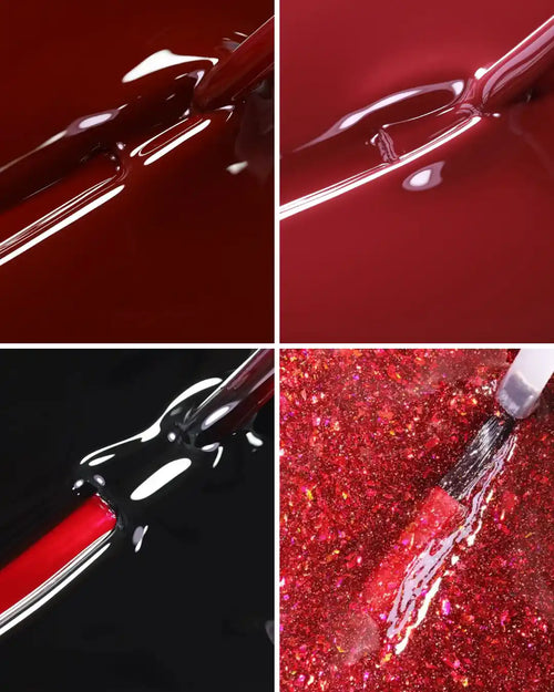 syren cosmetics red bundle gel polish 