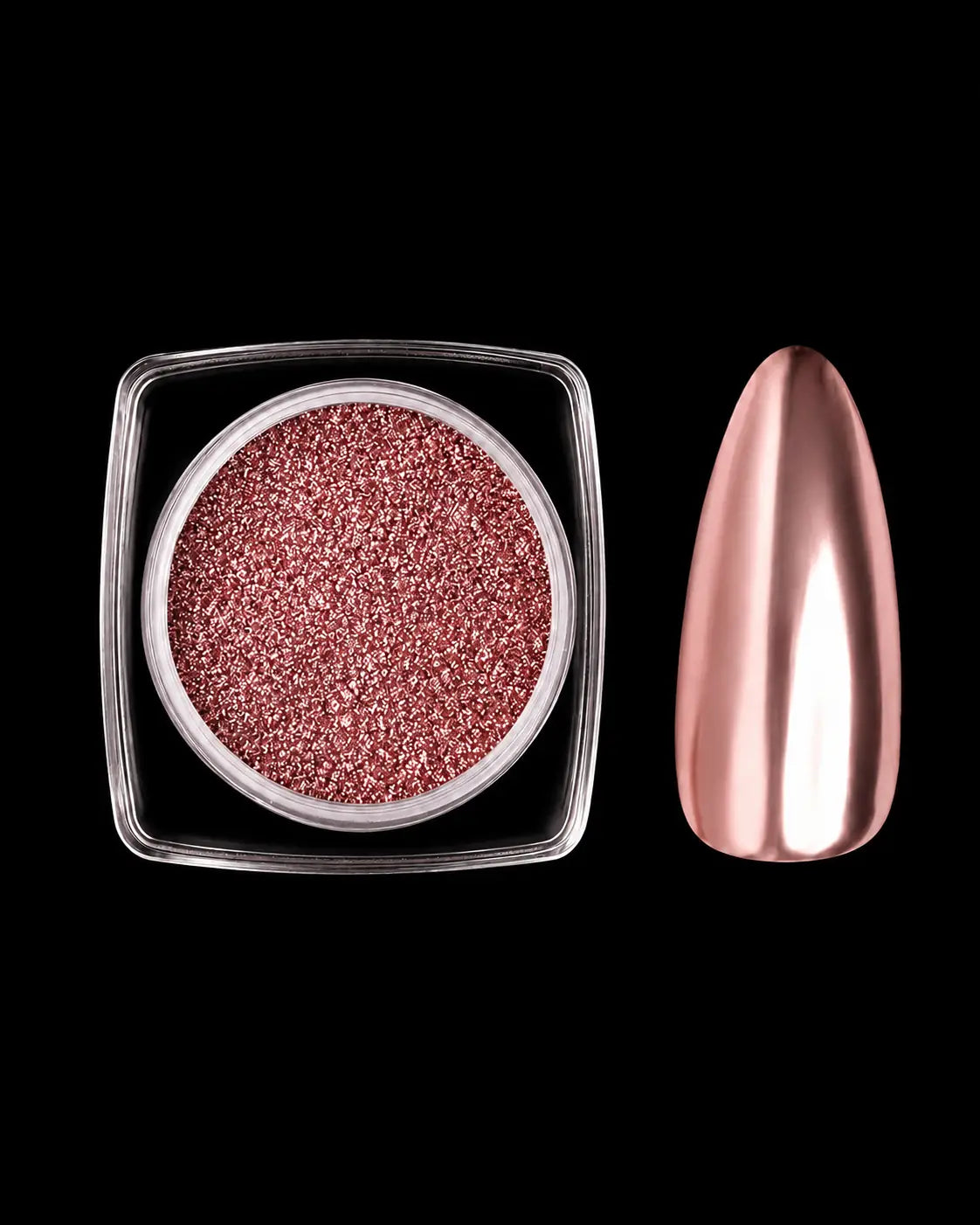 chrome powder pink syren cosmetics
