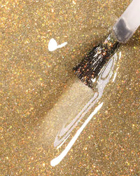 Stroke of Midnight Glitter Polish swatch
