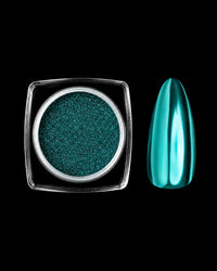 syren cosmetics teal chrome powder